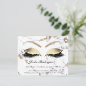 Lashes Extension Natercare Instructions Makeup Eye Kaart (Staand voorkant)