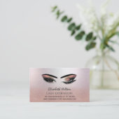 Lashes Extension Natercare Instructions rosegold Visitekaartje (Staand voorkant)