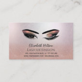 Lashes Extension Natercare Instructions rosegold Visitekaartje (Voorkant)