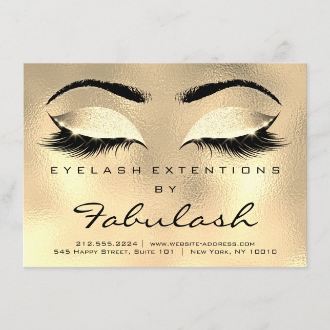 Lashes Extension Natercare Instructions SPA Gold (Voorkant)