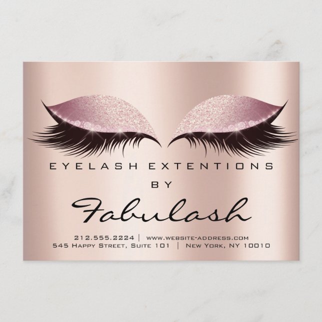 Lashes Extension Natercare Instructions SPA Pink (Voorkant)