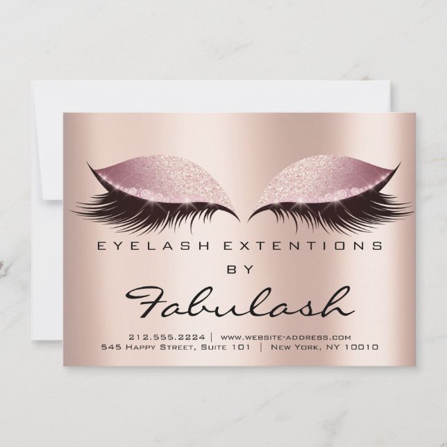 Lashes Extension Natercare Instructions SPA Pink (Voorkant)