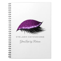 Lashes Extension Paars Silver Makeup Glitter