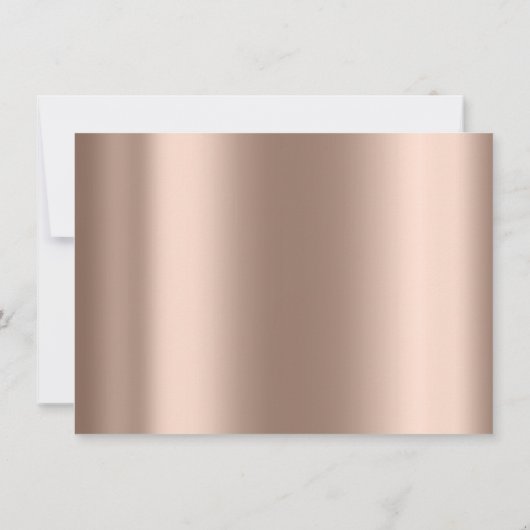 Lashes ExtensionRose Gold Makeup Certificate Gift Kaart (Achterkant)