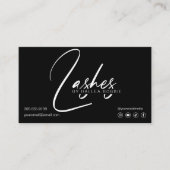 Lashes Extensions Aftercare Instructions Visitekaartje (Voorkant)
