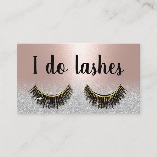 Lashes Extensions Blush Roos Gold Salon Loyalty (Voorkant)