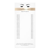 Lashes Eye Brow Flyer Reclamekaart (Voorkant)