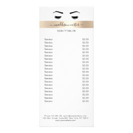 Lashes Eye Brow Flyer Reclamekaart