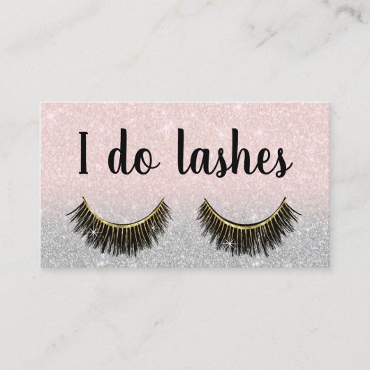 Lashes Eyelash Extensions Blush Pink Salon Loyalty (Voorkant)