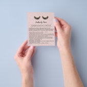 Lashes Eyelash Extensions Nazorginstructies Flyer (Hand)
