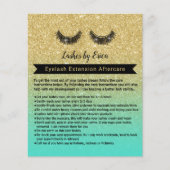Lashes Eyelash Extensions Nazorginstructies Flyer (Voorkant)