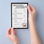 Lashes Eyelash Extensions White Price List Flyer (Hand)