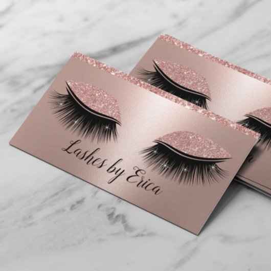 Lashes Eyelash Eye Makeup Artist Roos Gold Salon Visitekaartje