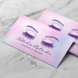 Lashes Eyelash Makeup Artist Holographic Salon Visitekaartje
