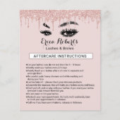 Lashes Eyelash Makeup Artist Nazorginstructies Flyer (Voorkant)
