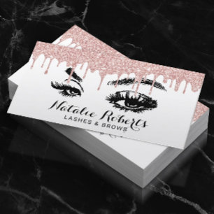 Lashes Eyelash Makeup Artist Roos Gold Drivers Visitekaartje