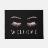 Lashes Eyelash Makeup Artist Roos Gold Welkom Deurmat (Voorkant)