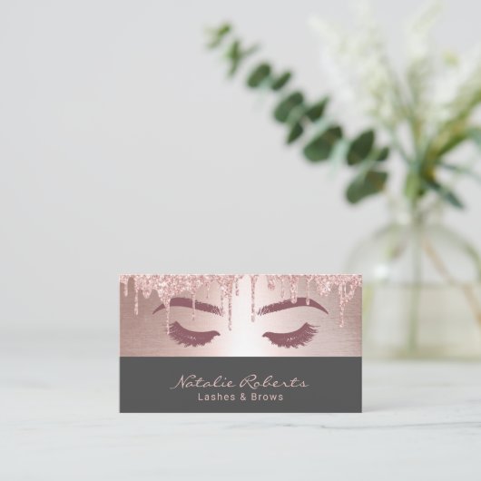 Lashes Eyelash Makeup artistiek Roos Gold Drift gr Visitekaartje (Staand voorkant)