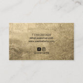 Lashes Eyelash Makeup kunstenaar Modern Black & Go Visitekaartje (Achterkant)