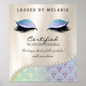 Lashes Eyelash Makeup Poster  Eyes Mermaid (Voorkant)