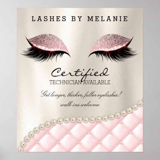 Lashes Eyelash Makeup Poster  ogen (Voorkant)