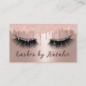 Lashes Eyelash Pareltjes Makeup Artist Roos Gold D Visitekaartje (Voorkant)
