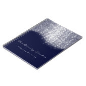 Lashes Eyes Makeup Artist Gray Blue Navy Glitter Notitieboek (Linkerzijde)