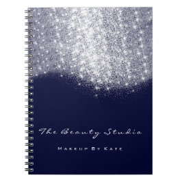 Lashes Eyes Makeup Artist Gray Blue Navy Glitter Notitieboek