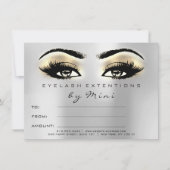 Lashes Goud Roze Makeup Certificate Gift Brow (Voorkant)