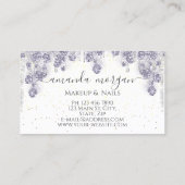 Lashes Hairdresser Makeup Artist Smoky Gray Visitekaartje (Achterkant)