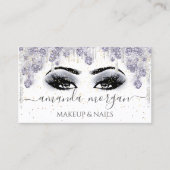 Lashes Hairdresser Makeup Artist Smoky Gray Visitekaartje (Voorkant)