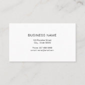 Lashes kunstenaar in zwarte kleur visitekaartje (Achterkant)