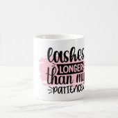 Lashes langer dan mijn geduld koffiemok (Center)