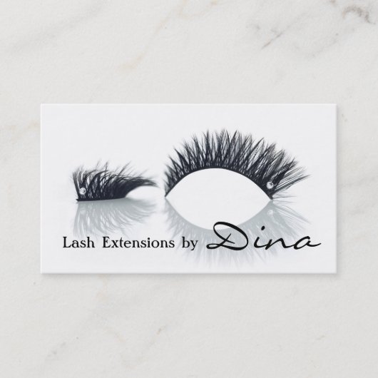 Lashes, Lash Extensions, Beauty Salon, Cosmetologi Visitekaartje (Voorkant)