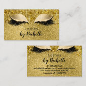 Lashes Lash Visitekaartje Eyelash Gold Glam (Voorkant / Achterkant)