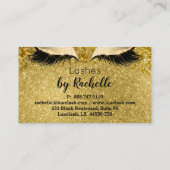 Lashes Lash Visitekaartje Eyelash Gold Glam (Achterkant)