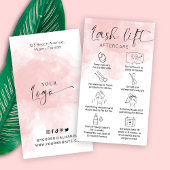 Lashes Lift & Tint Care Guide Blush Waterverf Visitekaartje