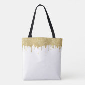 Lashes & Lips Beauty Girl Modern Gold Driving Tote Bag (Achterkant)
