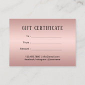 Lashes & Locks maken artistieke cadeaubon Kortingskaartje (Achterkant)