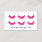 Lashes Logo Eyelash Extensions Salon Loyalty (Voorkant)