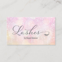 Lashes Logo Pink Sunset Bokeh Sparkle
