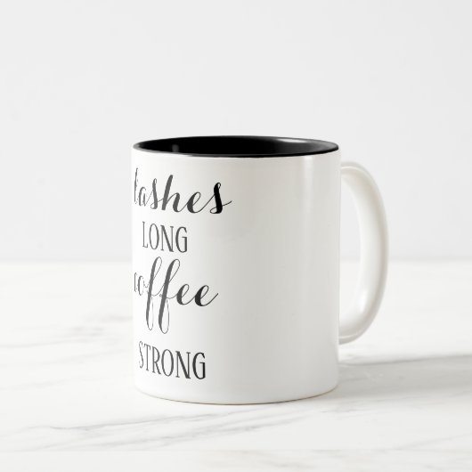 Lashes Long Coffee Strong Coffee Mok (Voorkant rechts)