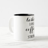 Lashes Long Coffee Strong Coffee Mok (Voorkant links)