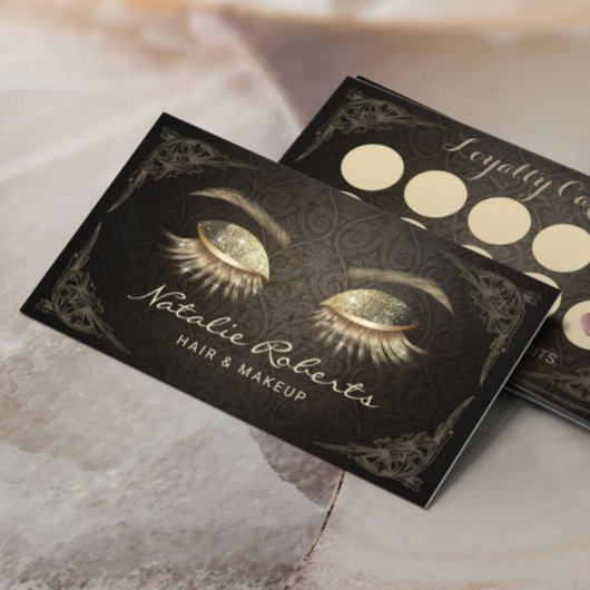 Lashes Make-up Artiest  Damask Salon Loyaliteit Klantenkaartje