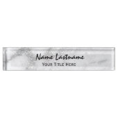 Lashes Make-up Artiest Event Planner Marble Grey Naambordje (Voorkant)