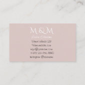 Lashes Make-up Artiest Schattige Lash Bar Brows Ro Visitekaartje (Achterkant)