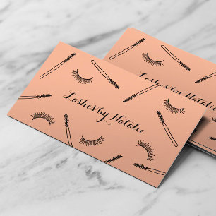 Lashes Make-up Artiest Schattige Wimper Salon Peac Visitekaartje