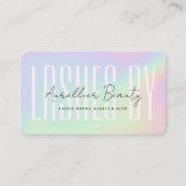 Lashes Make-up Artiest Schoonheid Holografisch Mod Visitekaartje (Voorkant)