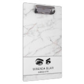 Lashes make-up artist Luxe wit marmer Klembord (Rechts)