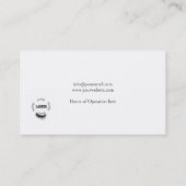 Lashes make-up artist minimalistische typografie visitekaartje (Achterkant)